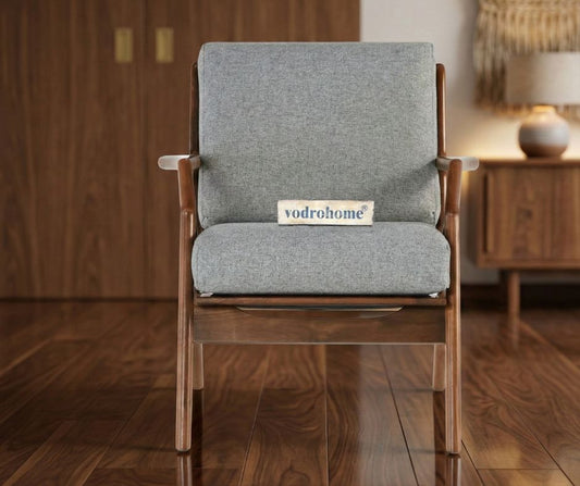 vodrohome Marwar Upholstered Arm Chair Cum Sofa Sheesham Lounge Accent Chair living, Z/ Zed chair 28"w x 31"d x 28"h CH#0019