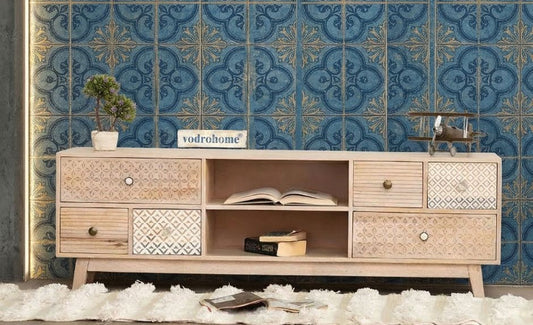 Vodrohome Ajenta Classic TV Unit Cabinet – Timeless Style for Modern Living