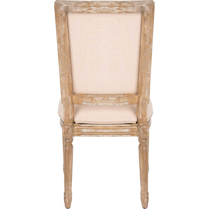 Vodrohome Vintage style French chair – solid mango wood upholstered dining chair with comfortable Back Rest 21"W x 25"D x 38"H inches CH#009 - vodrohome