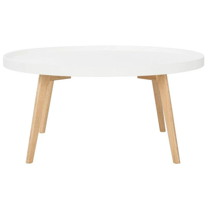 Vodrohome mango solid wood coffee table - round centre table with– mango ideal tea table for living rooms C#045 - vodrohome