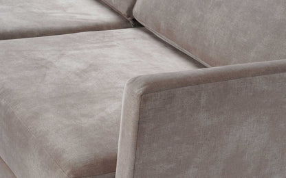 vodrohome three seater sofa with solid wooden frame - fabric lounge sofa - cotton linen sofa SO#001