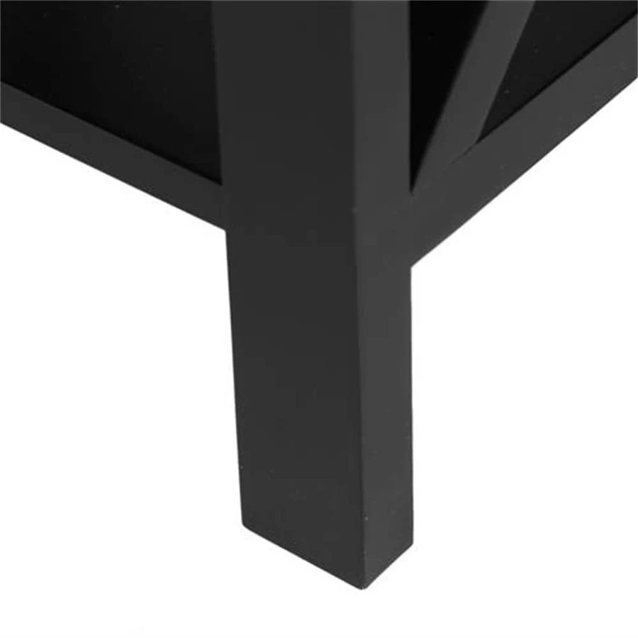 Vodrohome Solid wood bedside table one drawers and shelf night stand end table 40x30x61 cm  S#023 - vodrohome