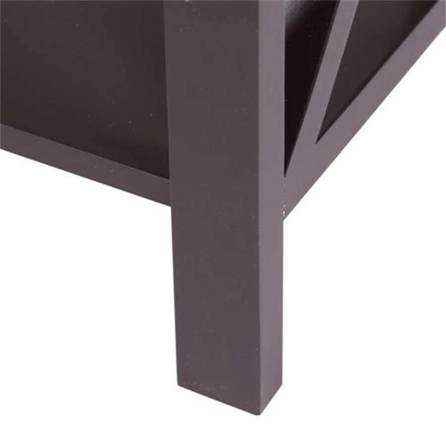 Vodrohome Solid wood bedside table one drawers and shelf night stand end table 40x30x61 cm  S#023 - vodrohome