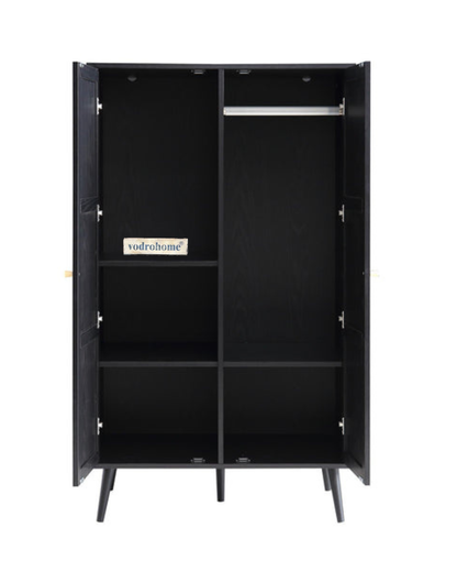Vodrohome Woven Rattan Compact Double Closet wardrobe – almirah 80 W x 55 D x 139 H cm AB#002