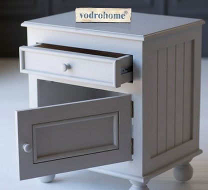 Vodrohome solid sheehsm wood bedside table – sea side bedside night stand end table 50.8x43x62  cm  S#025