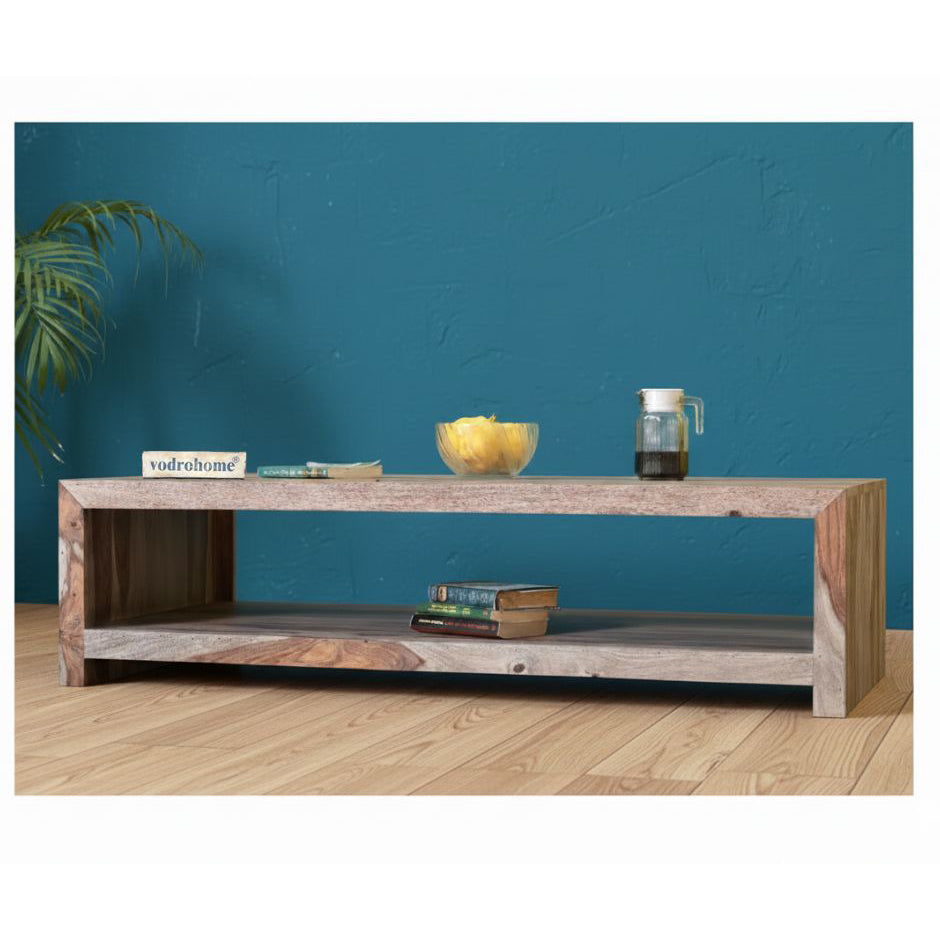 vodrohome classic design center table for office – solid sheesam wood coffee confrence table - sofa set table – available in 2 stains C#015