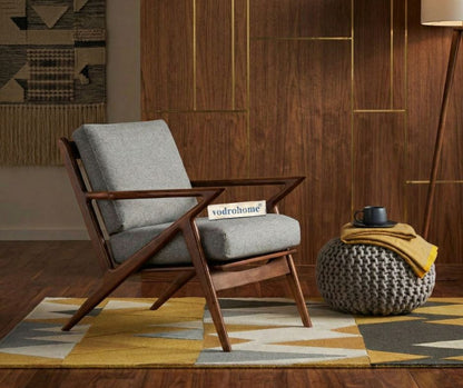 vodrohome Marwar Upholstered Arm Chair Cum Sofa Sheesham Lounge  Accent Chair living, Z/ Zed  chair 28"w x 31"d x 28"h CH#0019