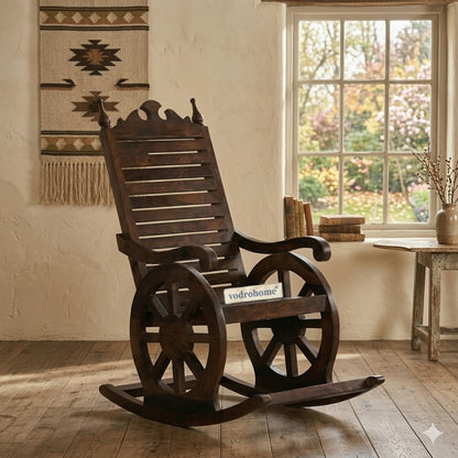 vodrohome Sheesham wood Roking chair – solid wood rocking chair – swing chair 56 56 X 97 X 119cm CH#011