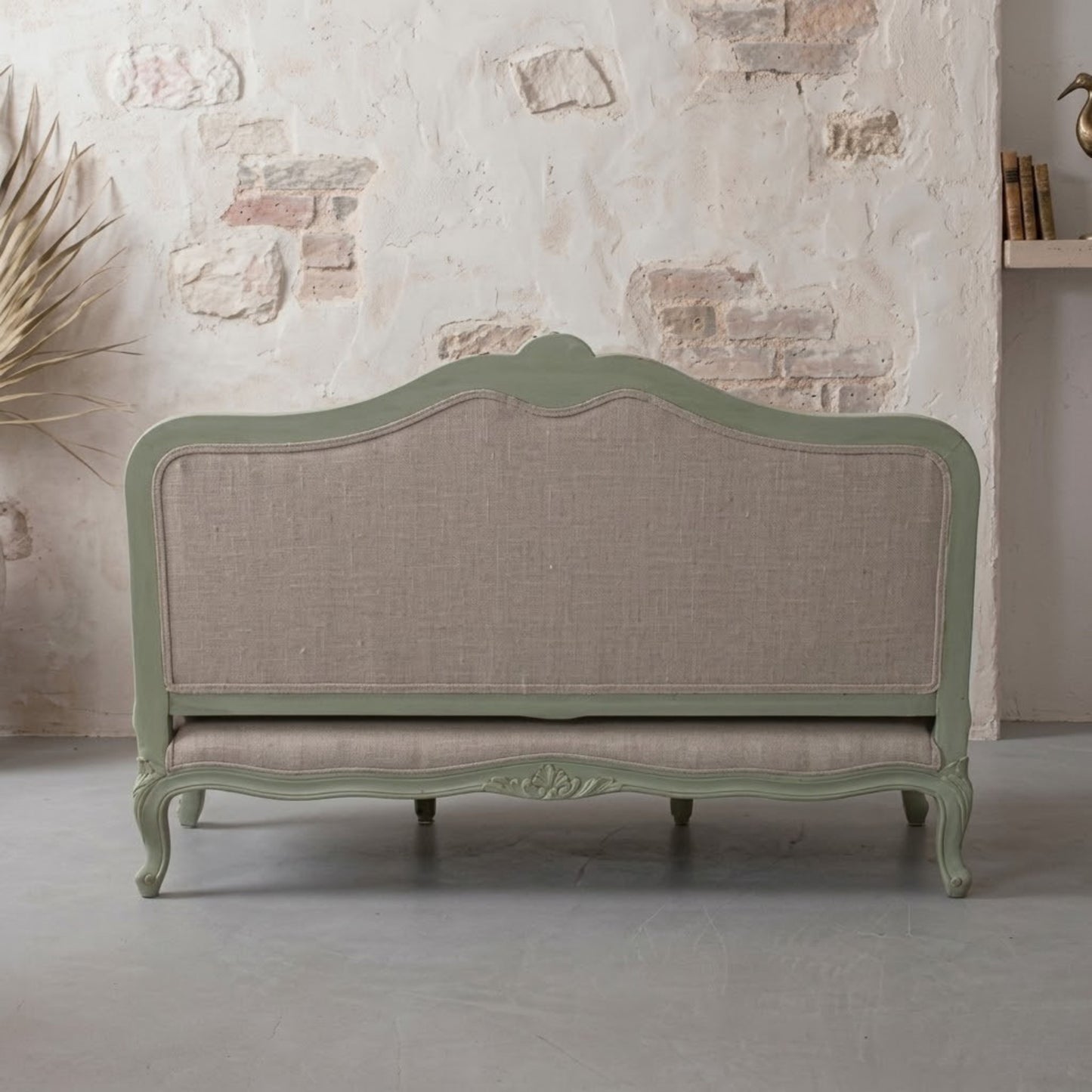 vodrohome three seater rattan cane sofa with wooden frame sage green finish-summer garden sofa SO#009