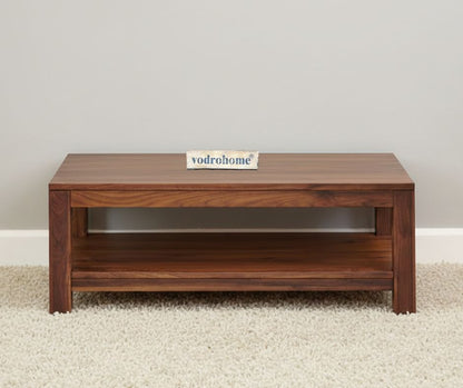 vodrohome Sheesham Wood Coffee Table With Shelf For Living Room Honey Finish – Confrence Table – Sofa Set Table Classic C#012